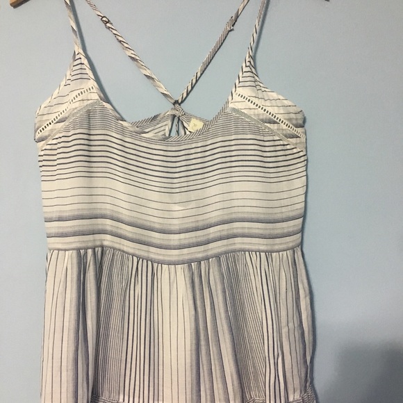 Sold Anthropologie Eloise striped tiered chemise S - Picture 6 of 8
